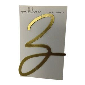 Park Lane Goldtone Metal Letter Z Address Doorplate 4 x 7 in Crafty Initial New